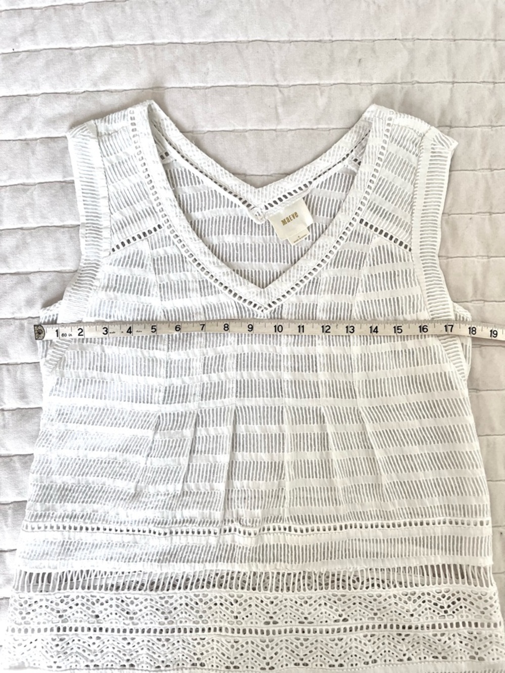 Maeve Lace Ladder cami top from Anthropologie, Size 4 - Picture 11 of 14
